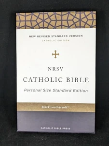 Nrsv, Catholic Bible, Standard Personal Size, Leathersoft, Black, Comfort Print: - Picture 1 of 14