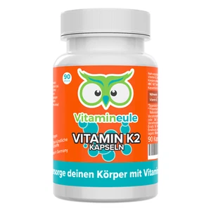 Vitamin K2 Kapseln - 200 µg MK7 All Trans vegan - hochdosiert - Vitamineule - Picture 1 of 6