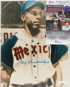 Foto firmada de Ray Dandridge 8x10 con certificado de autenticidad JSA #II87458 Salón de la Fama de las Ligas Negras - Imagen 1 de 2