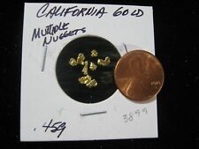 CALIFORNIA GOLD .459 GRAM MULTIPLE NUGGETS VERY HIGH PURITY