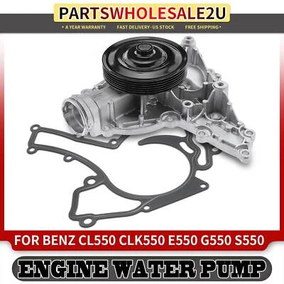 Water Pump w/ Gasket for Mercedes-Benz CL550 CLK550 CLS550 E550 G550 GL450 S550 - Image 1 of 4