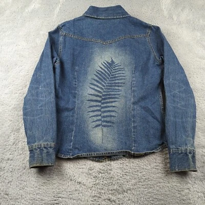 Chaqueta vaquera vintage Arizona para mujer XL azul desteñida yugo occidental vaquero desvanecido Foto 1 de 4