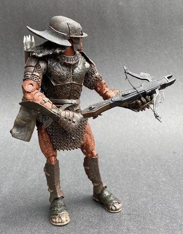 Lord of the Rings Prince Crossbow Uruk-Hai The Two Towers Toy Biz Helm's Deep Cover