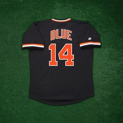 Vida Blue 1978 San Francisco Giants Cooperstown Men's Road Black Jersey - Image 1 of 4