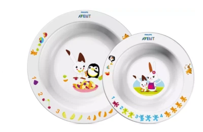 Philips Avent Schalen Teller Set ab 6  Monate rutschfeste Unterseite SCF708/00 - Bild 1 von 4