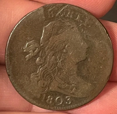 1803 Draped bust large cent  , Fine details - Image 1 of 4