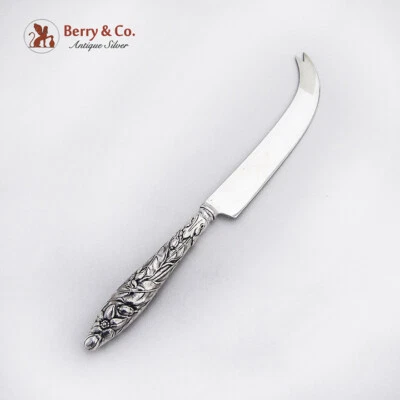 Cuchillo de plata de ley con motivo de flor Gorham naranja cítricos Foto 1 de 4