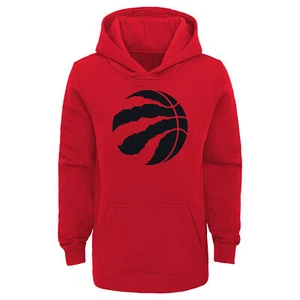 Outerstuff NBA Youth Boys Toronto Raptors Essential Logo Fleece Hoodie, Red - Picture 1 of 4