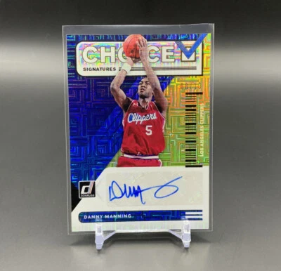 2020 Panini Donruss Choice Signatures Auto Gold /10 Danny Manning #CS-DMG IYC127 - Image 1 of 2