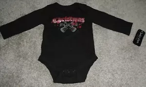 Baby Glam Christmas One Piece Unisex Infant Size 6 Months “Christmas Rocks” NWT - Picture 1 of 4
