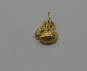 14K YELLOW GOLD "BOXING GLOVE" PENDANT CHARM (CH624) - Picture 1 of 3