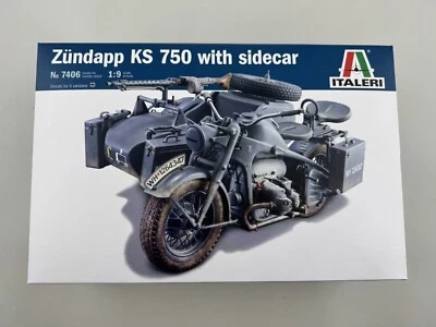 Italeri Zundapp KS750 with Sidecar 1:9 7406 modellismo - Immagine 1 di 3