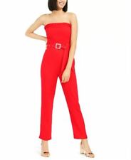 foxiedox Duska Strapless Belted Jumpsuit Candy Apple XL