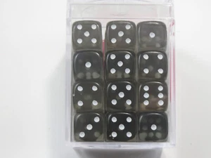 NEW Dice Cube Set of 36 D6 (12mm) - Translucent Smoke - Picture 1 of 2