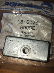 Anodo Sierra 18-6029 sostituisce OMC Johnson Evinrude Cobra 397768 / 0397768 - Foto 1 di 3