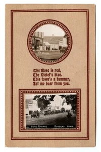 Boyden Iowa Automobile Parade - Straßenszene RPPC 1913 - Bild 1 von 3