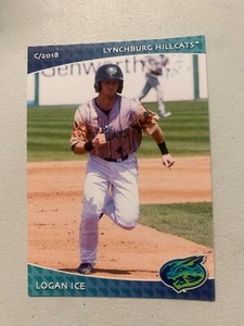 Logan Ice Card 2018 Lynchburg Hill Cats Team Card
