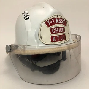 Cairns & Bros White Fire Chief Helmet ATCO NJ - Picture 1 of 20
