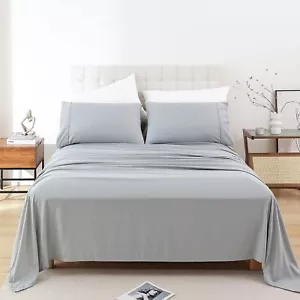 Whitney Home Textile Queen Sheet Set - 4 Piece Soft Breathable Bed Sheets for... - Picture 1 of 6