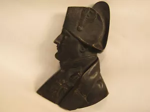 RARA Targa Busto Antico Bronzo Napoleone Bonaparte Tenuta Francese Trova - Foto 1 di 8