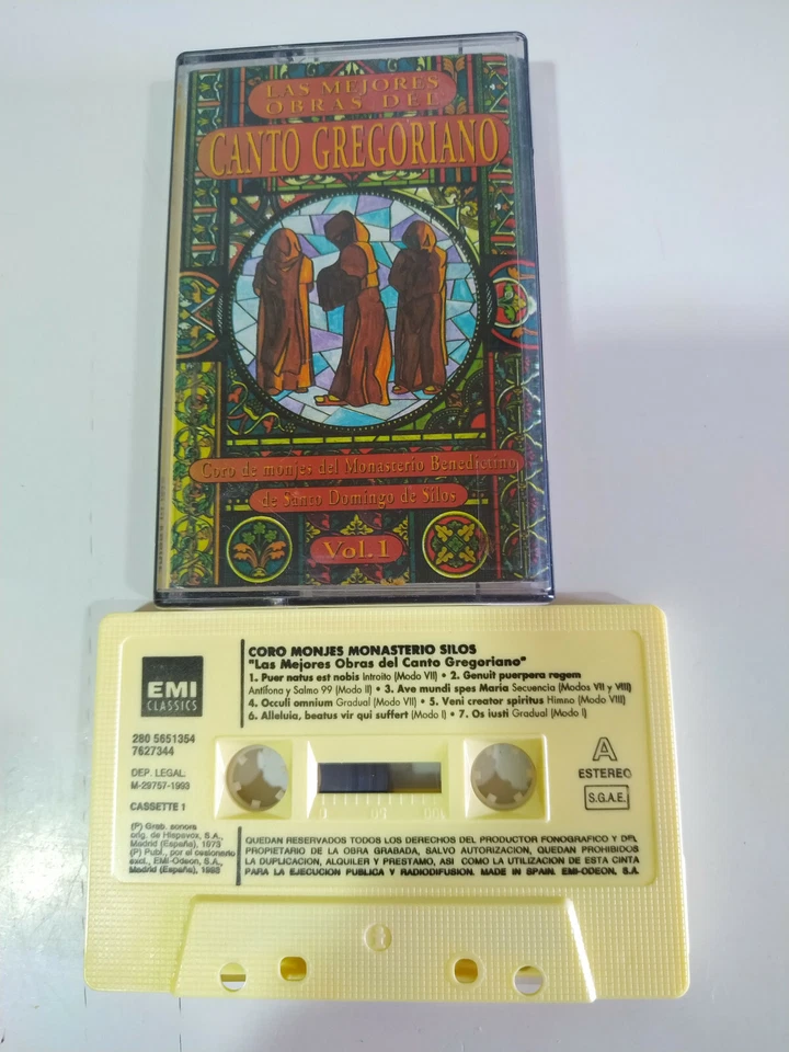 Gregorian Chant Choir Monks Monasterio de Silo Emi 1993 - Cinta Tape Cassette - Image 1 of 3