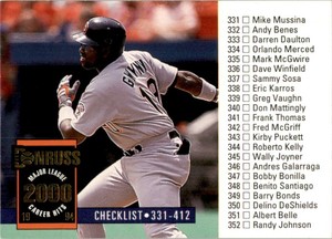 1994 Donruss Tony Gwynn CL San Diego Padres #440 161490