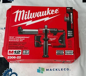 Milwaukee 2306-22 Taladro percutor universal Kit extractor de polvo M12 12V Hammervac - Imagen 1 de 8