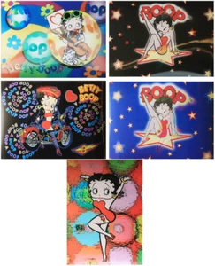Betty Boop 5 3D & Flicker Lenticular Postkarte Lager Größe - Bild 1 von 6