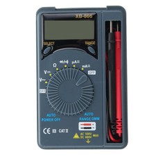 Xb866 Mini Auto Range LCD Voltmeter Tester Tool Ac/dc Pocket Digital Multimeter