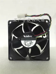 1 PCS NIDEC Fan L80T12NS1A7-57 8025 8CM DC 12V 0.38A 4 Pin - Picture 1 of 2