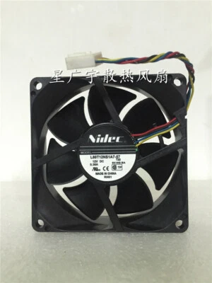 1 PCS NIDEC Fan  L80T12NS1A7-57 8025 8CM DC 12V 0.38A  4 Pin - Image 1 of 2