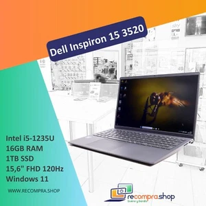 Portátil Dell Inspiron 15 3520 - i5-1235U - 16GB - 1TB SSD - 15,6" - Windows 11 - Imagen 1 de 9