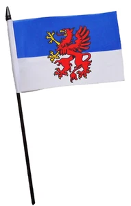 Pomerania Germany Small Hand Flag (6" x 4") - LAST FEW - Picture 1 of 1