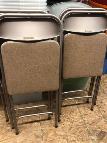 VINTAGE LOT of 4 Samsonite Folding Chairs #2583 Cover
