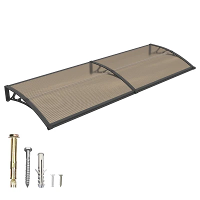 32" x 60" Awning over Window Door Canopy Patio Shade Cover PC Sheet Large Sink - Image 1 of 4