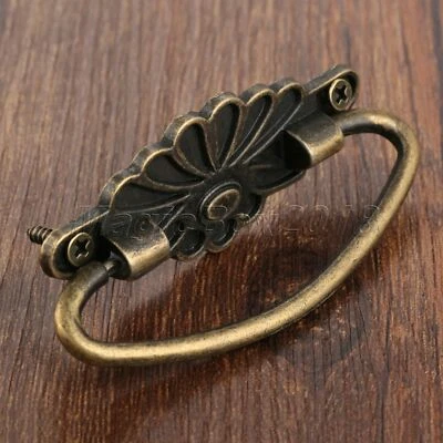 Zinc Alloy Stylish Cupboard Wardrobe Pull Handle Ring Retro Cabinet Drawer Knob - Image 1 of 4