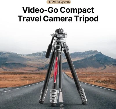 Ulanzi TT09 VideoGo Carbon Fiber Travel Camera Tripod 360° Panoramic Fluid Head  - Image 1 of 4
