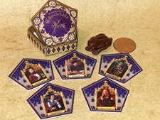 1.5" Tiny 'chocolate Candy clay frog 5 card set #3 mini Magic WitchWizard Potter