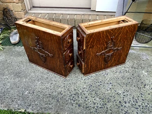 ORIGINAL SINGER SEWING MACHINE SET OF CARVING WOODEN DRAWERS. - Picture 1 of 8