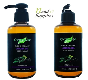 JOJOBA OIL 100% PURE ORGANIC COLD PRESSED VIRGIN OIL SKINCARE 100ML 200ML 300ML - Picture 1 of 24