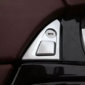 Car Interior Center Console Armrest Button Cover Trim Fit For BMW 5 series F10 - Foto 1 di 3