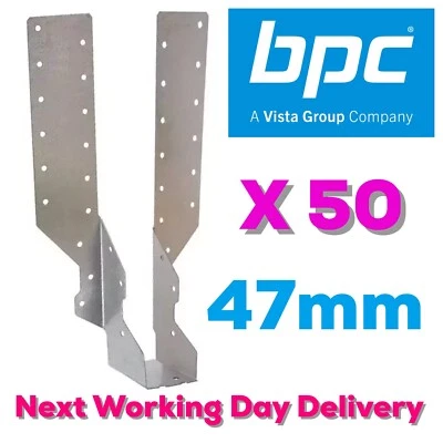 BPC 47mm Jiffy Joist Hangers x 50 NEXT WORKING DAY