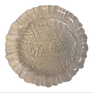 Mikasa Weihnachten Winter Dreams Glas Teller Schale EUC - Bild 1 von 2