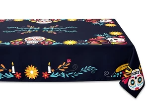 Day of The Dead Halloween Tabletop - Dia De Los Muertos Floral Skeleton Mask,... - Picture 1 of 7