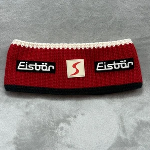 Diadema Eisbar Austria Mezcla de Lana Tejida Rojo Blanco Negro Invierno Esquí Deporte - Imagen 1 de 11