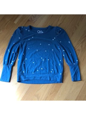 Sudadera CHASER Mujer Azul Acanalada Manga Larga S Foto 1 de 3