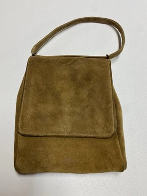 Bolso de mano pequeño Banana Republic de gamuza tostada Foto 1 de 4