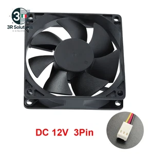 3Pin 8Cm Ventola Di Raffreddamento PC Computer Case DC 12V Molex 4PIN Mute 8025 - Zdjęcie 1 z 14
