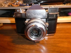 VTG Zeiss Ikon Contaflex 35mm SLR Film Camera w/Zeiss Tessar F= 50mm 1:2.8 Lens - Picture 1 of 11