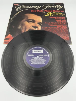 Conway Twitty - It's Only Make Believe - 20 Great Songs Vinyl (LP, Comp) - Image 1 of 4